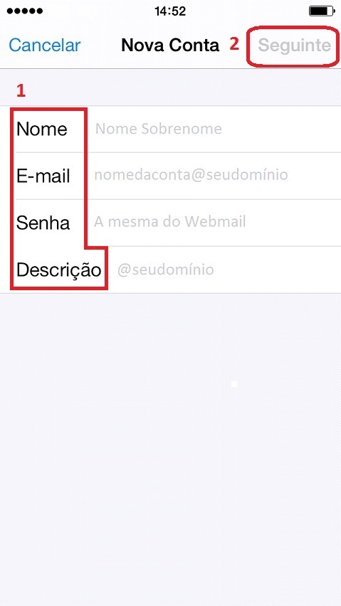 Configurar Email no IPhone - Passo 8