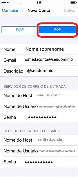 Configurar Email no IPhone - Passo 9